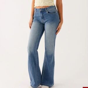 BNWT Peppermayo Denim Blue Wide Leg Jeans